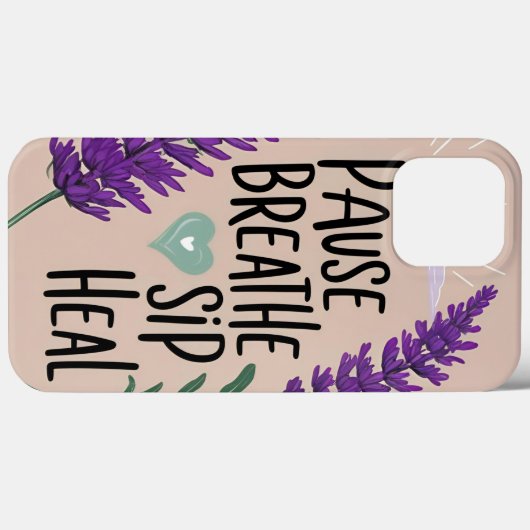 ✨Pauzeer ademen - sip heal | Design Case-Mate iPhone Case (Achterkant (horizontaal))