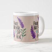 ✨Pauzeer ademen - sip heal | Design Grote Koffiekop (Voorkant rechts)