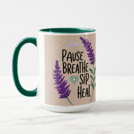 ✨Pauzeer ademen - sip heal | Design Mok