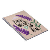 ✨Pauzeer ademen - sip heal | Design Notitieboek (Rechterzijde)