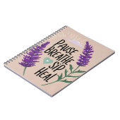 ✨Pauzeer ademen - sip heal | Design Notitieboek (Linkerzijde)