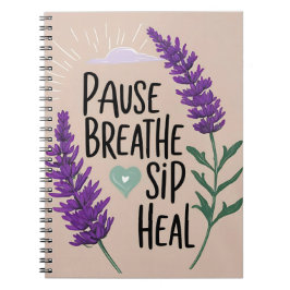 ✨Pauzeer ademen - sip heal | Design Notitieboek