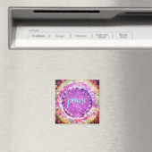 Pauzeer  bloemige kleurrijke inspiratie magneet (Insitu (Vaatwasser))