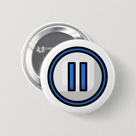 Pauzeer Button & Speld: Schattig (Voorkant /achterkant)