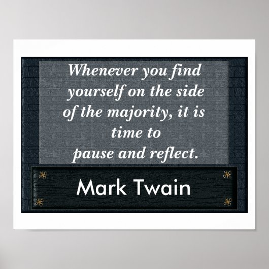 Pauzeer en Reflecteer - poster citaat (Voorkant)