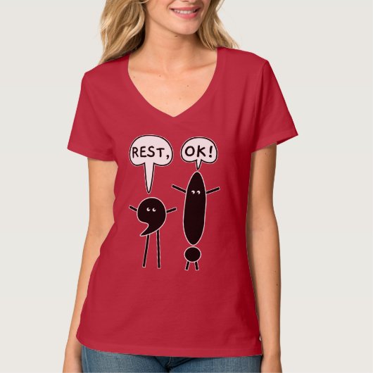 Pauzeer even - Rust, OK! T-shirt (Voorkant)