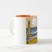 Pauzeer Even Tweekleurige Koffiemok (Voorkant links)