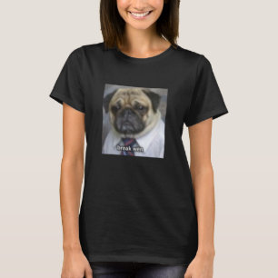 Pauzeer Wanneer Grappige Werkende Puggond Blurry M T-shirt