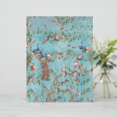  pauzes roze en blauw origamiepapier (Staand voorkant)