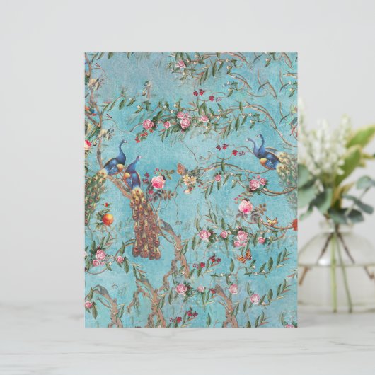  pauzes roze en blauw origamiepapier (Staand voorkant)