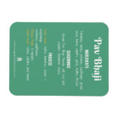 Pav Bhaji Receptenmagneet voor Instant Pot Magneet (Horizontaal)