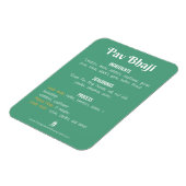 Pav Bhaji Receptenmagneet voor Instant Pot Magneet (Linkerzijde)