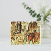 Pavel Filonov - De Dray Mannen Briefkaart (Staand voorkant)