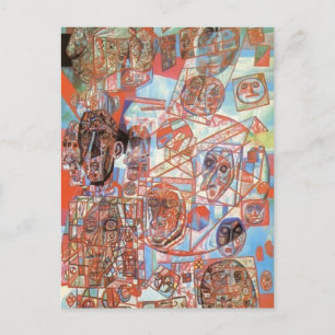 Pavel Filonov - Een Man in de wereld Briefkaart