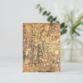 Pavel Filonov- Na de RAID Briefkaart (Staand voorkant)