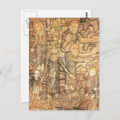 Pavel Filonov- Na de RAID Briefkaart (Voorkant / Achterkant)