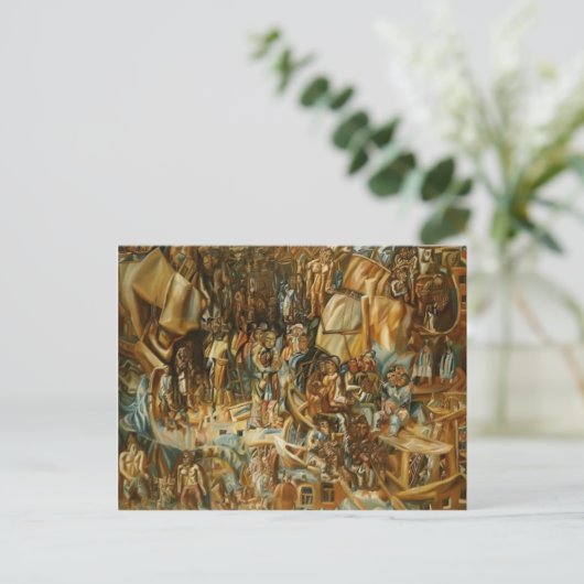 Pavel Filonov- Ships Briefkaart (Staand voorkant)