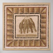 Pavement met vijf borstels uit El-Jem Poster (Voorkant)