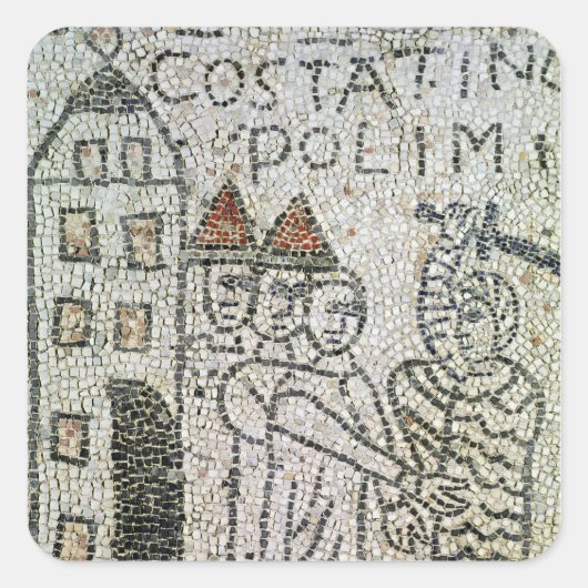 Pavement of St. John the Evangelist Vierkante Sticker (Voorkant)