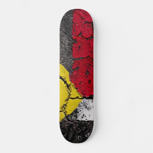 Pavement Road Paint Art - Cool - Fun Persoonlijk Skateboard (Voorkant)