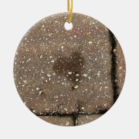 Paver Heart Keramisch Ornament (Voorkant)