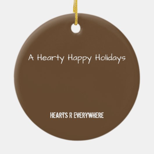 Paver Heart Keramisch Ornament (Achterkant)