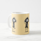 Pavian baboon koffiemok (Voorkant links)