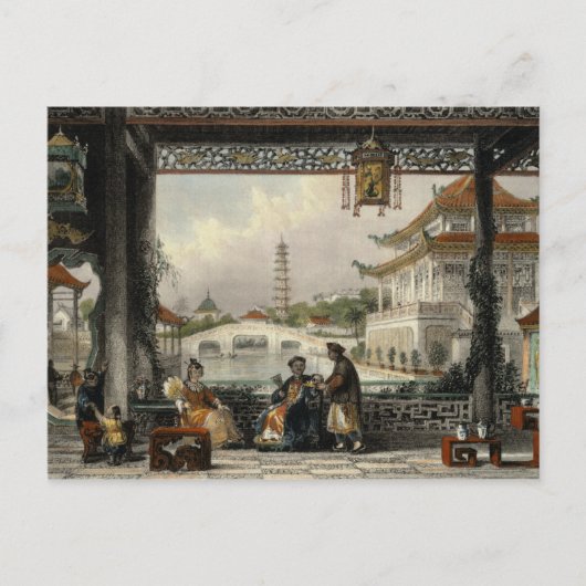 Pavilion and Gardens of a Mandarin near Peking, vo Briefkaart (Voorkant)