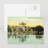 Pavilion Belle Isle, Detroit Michigan 1915 Briefkaart (Voorkant / Achterkant)