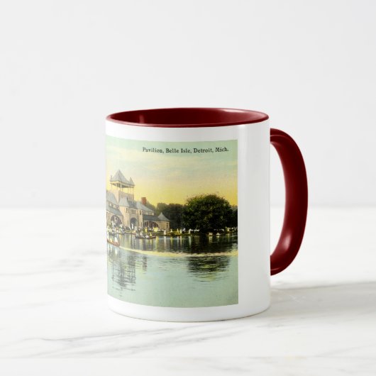 Pavilion Belle Isle, Detroit Michigan 1915  Mok (Voorkant rechts)