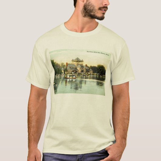 Pavilion Belle Isle, Detroit Michigan 1915  T-shirt (Voorkant)