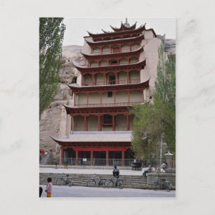 Pavilion dat de Grote Boeddha, Mogao Caves, Ch Briefkaart