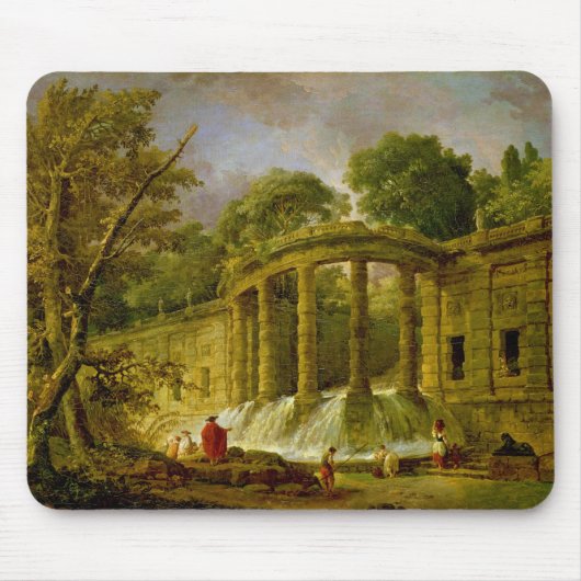 Pavilion met Cascade, 1760 Muismat (Voorkant)