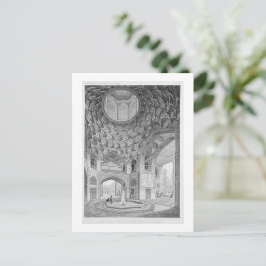 Pavilion of the Eight Paradises, uit Isfahan Briefkaart (Staand voorkant)