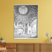 Pavilion of the Eight Paradises, uit Isfahan Canvas Afdruk (Insitu (Woonkamer))