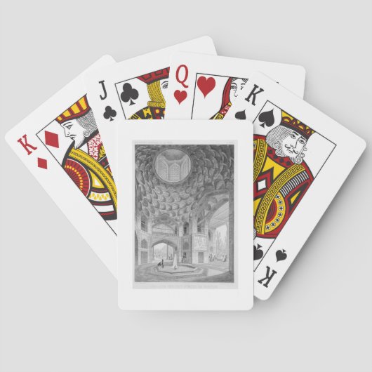 Pavilion of the Eight Paradises, uit Isfahan Speelkaarten (Achterkant)