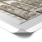 Pavilion van het koninklijk paleis in Isfahan uit  Poster (Hoek)