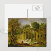 Paviljoen met Cascade, 1760 Briefkaart (Voorkant / Achterkant)