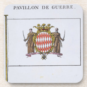 Pavillon de Guerre, detail van de vlaggen uit Mona Drankjes Onderzetter
