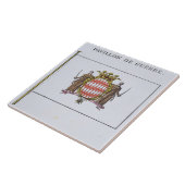 Pavillon de Guerre, detail van de vlaggen uit Mona Tegeltje (Zijkant)