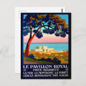 Pavillon Royal, Franse riviera, kust, vintage Briefkaart (Voorkant / Achterkant)