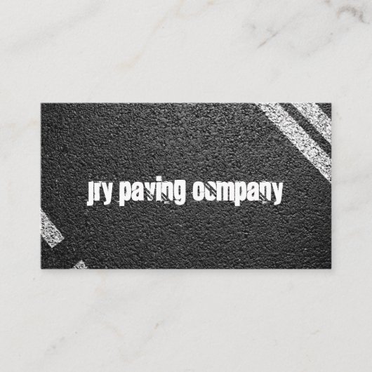 Paving Company Visitekaartje (Voorkant)
