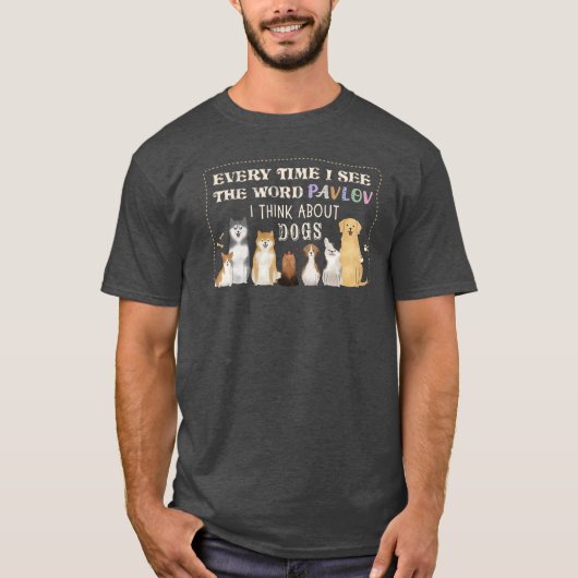 Pavlov en Honden T-shirt (Voorkant)