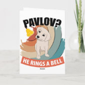 Pavlov Ring a Bell - Pavlov's hond Feestdagen Kaart (Achterkant)