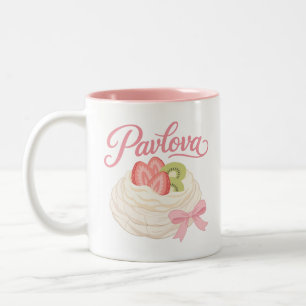 Pavlova - Coquette Pastel Dessertontwerp Tweekleurige Koffiemok
