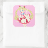 Pavlova Moon Vierkante Sticker (Tas)