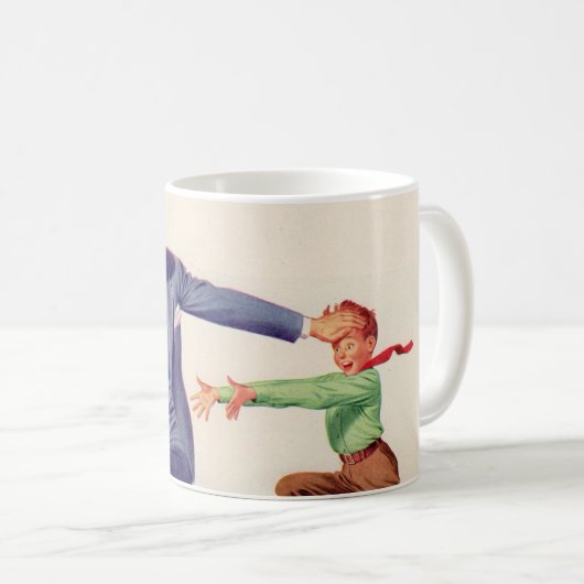 Pavlov's bezielde spinazie koffiemok (Voorkant rechts)