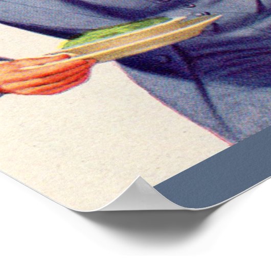 Pavlov's bezielde spinazie poster (Hoek)