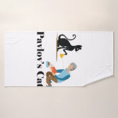 Pavlov's Cat Funny Psychologie Badhanddoek (Badhanddoek)