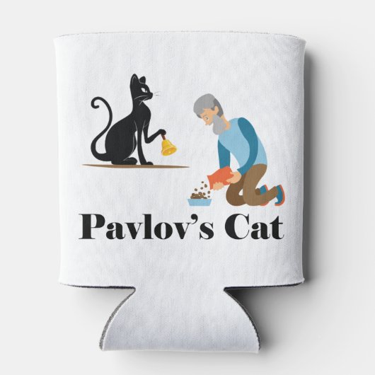 Pavlov's Cat Funny Psychologie Blikjeskoeler (Achterkant)